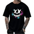 thumbnail image 1 of LUOGENLI Male T-shirts for Mens Men's T Shirt Summer Oversized Shirt Fashion 3D Print Casual Comfortable Shirt Mens T-shirts Graphic Tees Vintage St. Patrick's Day Black XL, 1 of 4