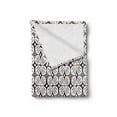thumbnail image 2 of Jasmine Soft Flannel Fleece Throw Blanket, Abstract Doodle Jasmine Motifs in Repeating Order Retro Print, Cozy Plush for Indoor and Outdoor Use, 70" x 90", Earth Yellow Dark Taupe, by Ambesonne, 2 of 5