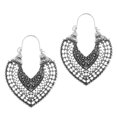 thumbnail image 4 of Pendientes Colgantes en apariencia de U de Vintage para Mujer Pendientes de Gancho de Metal Joyería - Plata Yinane Pendientes colgantes para mujer, 4 of 7