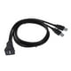 thumbnail image 5 of Doble Puerto USB 3.0 Panel Del Tablero de Instrumentos Del Coche Cable de Línea de Extensión de Montaje Empotrado 1 M Macarena Cable adaptador de montaje empotrado en el coche, 5 of 8