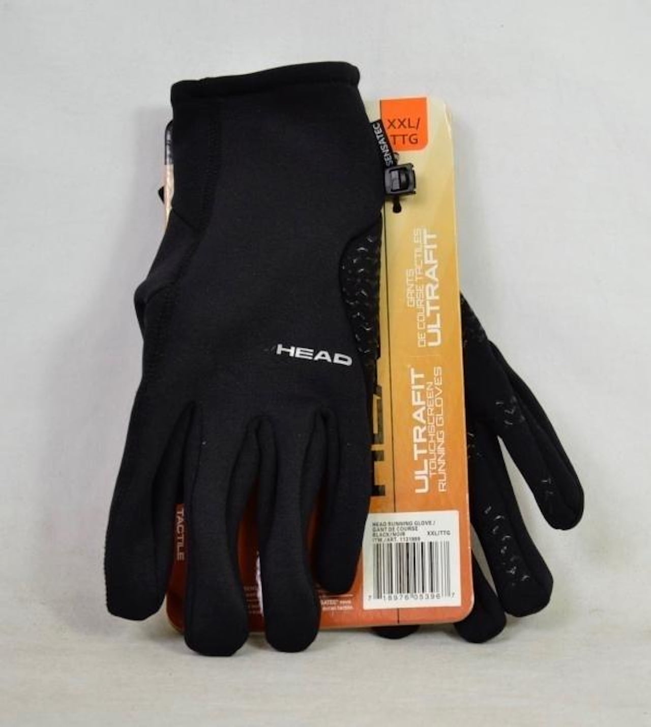 Head Sensatec Men's Ultrafit Touchscreen Running Gloves Black 