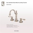 thumbnail image 4 of Water Creation 8.25" Lever Handles Solid Brass Faucet in Polished Nickel, 4 of 6