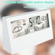 thumbnail image 3 of Muyoka Atopoler Reloj despertador digital junto a la cama Pantalla LCD Reloj despertador Reloj digital con calendario Detección de temperatura y humedad para dormitorio Oficina en el hogar Muyoka Hogar, 3 of 7