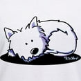 thumbnail image 3 of CafePress - Nap Time Westie Women's V Neck T Shirt - Womens Cotton V-Neck T-shirt, 3 of 4