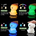 thumbnail image 4 of Luz nocturna de dinosaurio, recargable para bebés y niños, para niñas, niños y adultos, portátil, LED de silicona, táctil, decoración para habitación de bebé, regalo para niño., 4 of 5