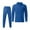 Blue, variant on sususu Suit for Men,Modern Men Two Piece Solid Color Hoodie Top with Trousers Casual Long Sleeve Outfit Set for Everyday Wear - Blue