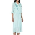 thumbnail image 3 of EZI Women's Satin Silk 2 Piece Nightgown Set, 3 of 7