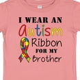 thumbnail image 4 of Inktastic I Wear an Autism Ribbon for My Brother Boys or Girls Baby T-Shirt, 4 of 5