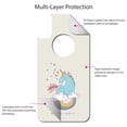 thumbnail image 4 of DistinctInk Custom SKIN / DECAL compatible with OtterBox Commuter for iPhone XR (6.1" Screen) - Unicorn Rainbow - Magic Is All Around Us, 4 of 5