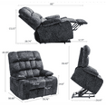 thumbnail image 4 of LEGAHOME Large Power Lift Recliner, Wide Seat Lift Chair for Big and Tall, Fabric Reclining Sofa with Heat and Massage, Gray, 4 of 9