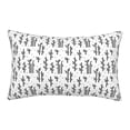 thumbnail image 3 of LNWH Rectangle Pillow Cover, Japan Bamboo Element Pattern Cushion Covers Pillowcase for Couch Bedroom Sofa, 20"x30", 3 of 8
