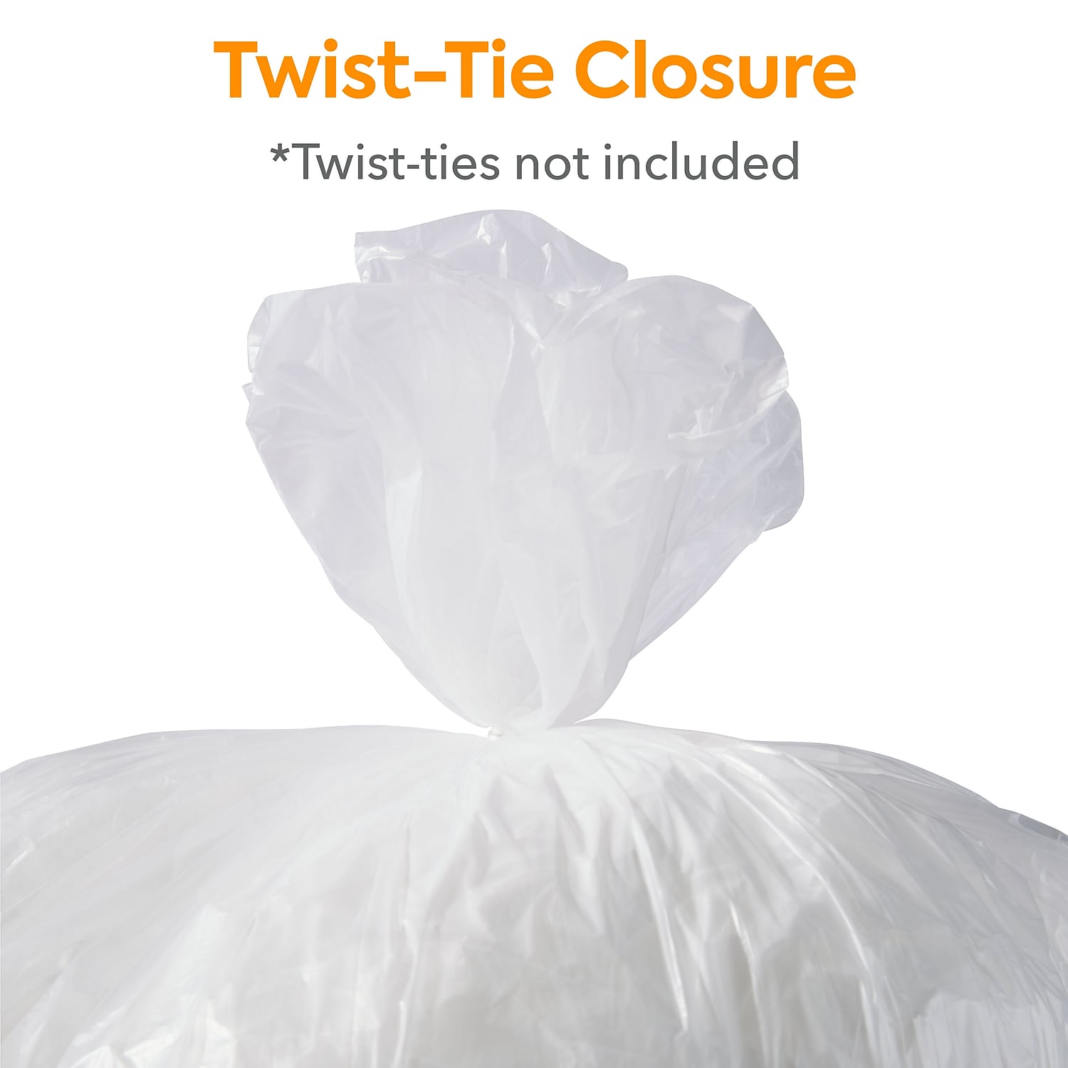 Staples Coastwide Professional 7-10 Gallon Trash Bag 24" x 24" High Density 8 mic Natural 1000