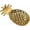 Gold, variant on ABCISI Chic Soap Dish, Ceramic Pineapple Shape Soap Holder with Fluted Design, Decorative Cute Shower Soap Dish Soap Saver Tray Container for Bathroom Kitchen Sink (White)