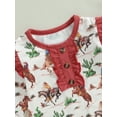 thumbnail image 5 of Musuos Baby Girls Long Sleeve Romper Western Cowboy Print Flared Jumpsuits Newborn Infant Fall Cute Clothes, 5 of 8