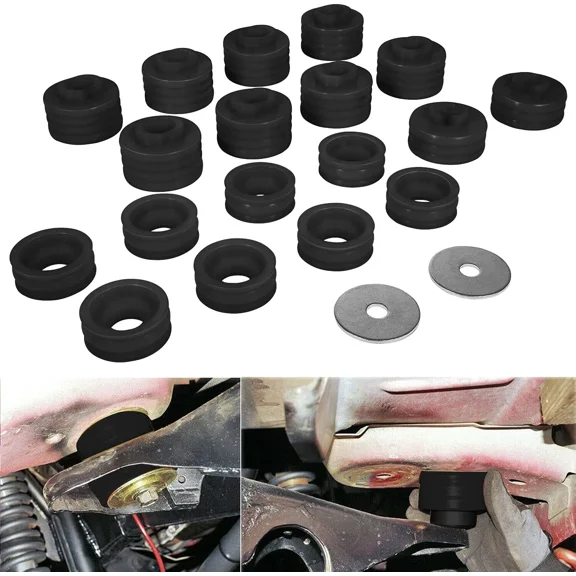 KF04050BK Body Mount Bushing Kit for Ford F250 F350 1999-2017 2WD 4WD (20PCs)