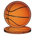 thumbnail image 2 of Basketball Party Plates 10 Pack - 7 Inch Disposable Dinner Plates for Sports Themed Birthday Decorations, 2 of 7