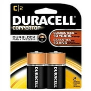 Duracell Copper Top C Duracell Coppertop C Alkaline Batteries 1.5 Volt 2 Each