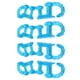 thumbnail image 1 of 2 pares de separadores de dedos de 5 agujeros para aliviar el dolor Corrector de Hallux Valgus elástico suave, 1 of 5