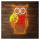 thumbnail image 1 of Letrero De Neón De Búho De Calabaza Luz LED Regulable Para Dormitorio, Fiesta De Carnaval, Bar, Tienda, Sala De Juegos Decoración De Pared 38cmx24cm, 1 of 8