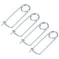 thumbnail image 1 of Uxcell 4-Pack Brooch Shape Cotter Safety Pin, M3x63mm Spring Steel Pins Quick Lock Brooch Fastener Heavy Retainer Clips, 1 of 7