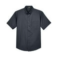 thumbnail image 4 of CORE365 88194 Men's Optimum Short Sleeve Twill Dress Shirt-Carbon-4XL, 4 of 5