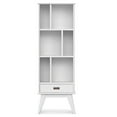 thumbnail image 3 of Simpli Home Draper SOLID HARDWOOD 64x 22" Modern Bookcase and Storage Unit in White, 3 of 13