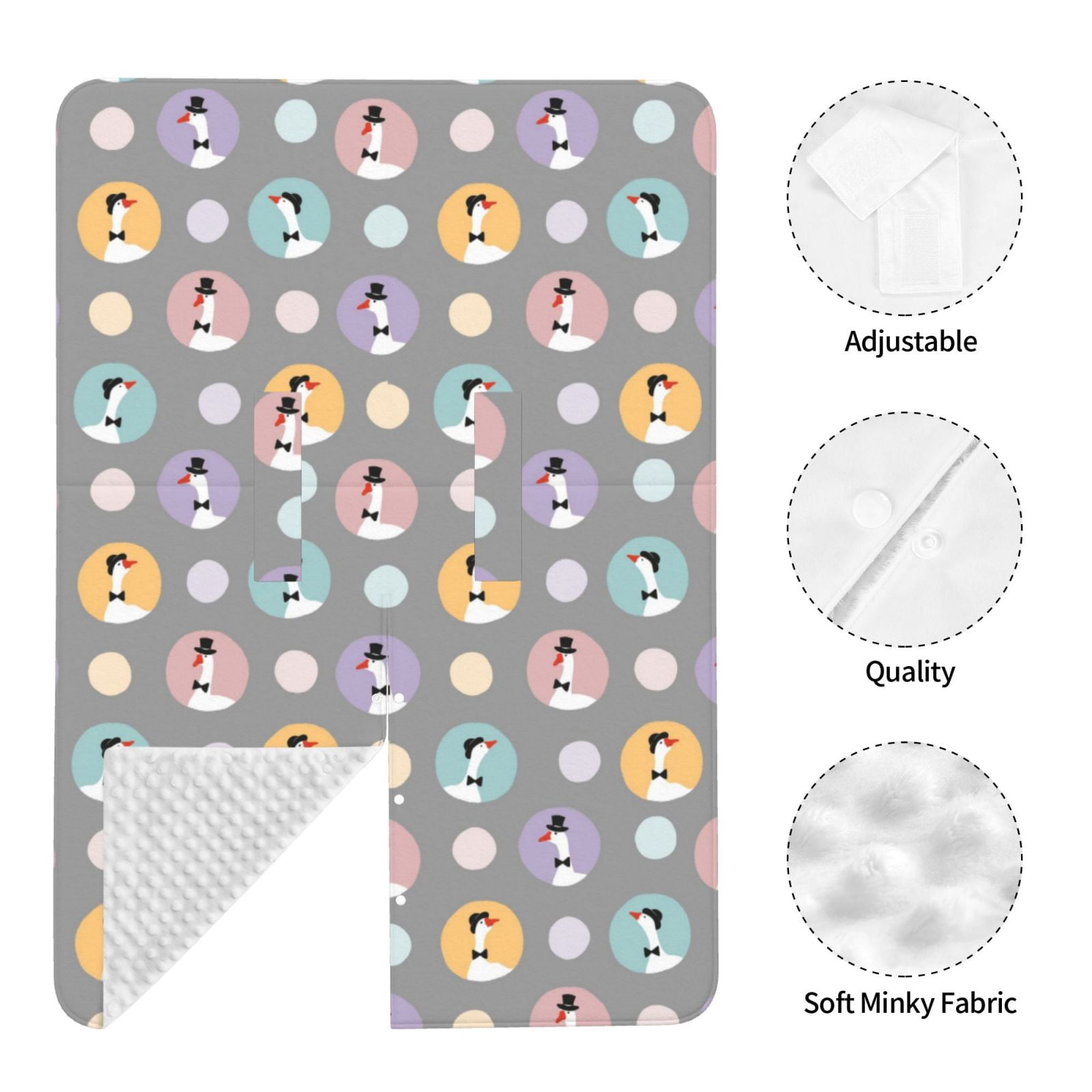 Naloa Cute Geese Baby Car Seat Cover, Breathable Baby Carrier Cover, Multiuse Baby Carrier Cover & Nursing Breastfeeding Cover