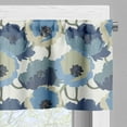 thumbnail image 3 of Ambesonne Floral Window Valance, Ombre Romantic Flowers, 54" X 18", Grey Navy, 3 of 5