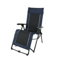 Ozark Trail Quad Zero Gravity Lounger Camping Chair, Blue, Adult, 20