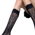 thumbnail image 3 of Bas Hauts 1 Paire Dress-up See-through Doux Style Preppy Femmes Longues Chaussettes, 3 of 5