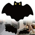 thumbnail image 1 of WHEANG TRUEDAYS Halloween Decor Mat For Bathroom Gothic Cute Halloween Decoration Black White Half Circle Mat Non Slip Rug Bathroom Mat Plush Shower Rug, 1 of 5