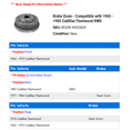 thumbnail image 2 of Brake Drum - Compatible with 1965 - 1985 Cadillac Fleetwood RWD 1966 1967 1968 1969 1970 1971 1972 1973 1974 1975 1976 1977 1978 1979 1980 1981 1982 1983 1984, 2 of 2