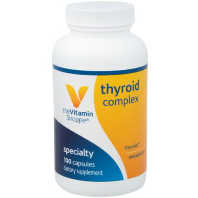 The Vitamin Shoppe Thyroid Complex, Support Thyroid Health and Metabolism, With Iodine (100