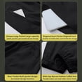 thumbnail image 4 of Tsivenald Mens Cargo Jogger Pants Elastic Waist Drawstring Zipper Pockets Work Pants Lightweight Outdoor Casual Cuffed Work Trousers, 4 of 9