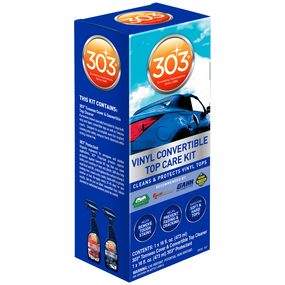 303 Convertible Top Care Kit for Vinyl Tops Contains Cleaner and