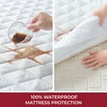 thumbnail image 2 of Mellanni Waterproof Mattress Pad 21" Deep Pocket, Breathable Mattress Cover, California King, 2 of 8