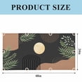 thumbnail image 3 of Boho Black Fluorescent Light Covers, Brown Modern Stripes Moon Abstract Leaf Magnetic Light Covers for Ceiling Lights, Fluorescent Ceiling Shade Filters for Classroom Bedroom Office 4x2Ft x 4PCS, 3 of 8