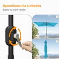thumbnail image 6 of ACEGOSES 6x9ft Outdoor Patio Deck Market Umbrella, Outside Table Umbrellas with Non-Fading Polyester Canopy,Lake Blue, 6 of 7