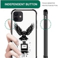 thumbnail image 6 of Case for iPhone 11 Case, Graphic Design Case for Girl Boy Soft Silicone Hard Acrylic Shock Protection Designed Case for iPhone 11 Black Fly Raven Ink Bottle Pattern, 6 of 7