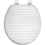 Wicker White Embossed Soft Toilet Seat