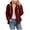Red, variant on felwors Teddy Coat For Women Hooded Fuzzy Sherpa Jacket Fleece Drawstring Zip Up Hoodie 2025 Trendy Winter Outerwear Clothes Dark Gray, XXXXXL