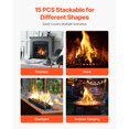 thumbnail image 5 of Dranite 25 Pcs Natural Fire Stones (1.2 to 2.0 Inch), Premium Porous Volcanic Rocks for Even Flame Distribution in Gas Fire Pits, Fire Bowls & Outdoor Decor - Easy to Clean & Long Lasting, 5 of 6