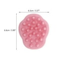 thumbnail image 4 of Unique Bargains 1 Pc Petal Shape Hair Shampoo Brush for Head Massage 3.86"x3.27"x2.48" Pink, 4 of 6