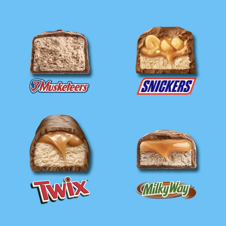 Mars Mixed Snickers, Twix, Milky Way, & 3 Musketeers Minis