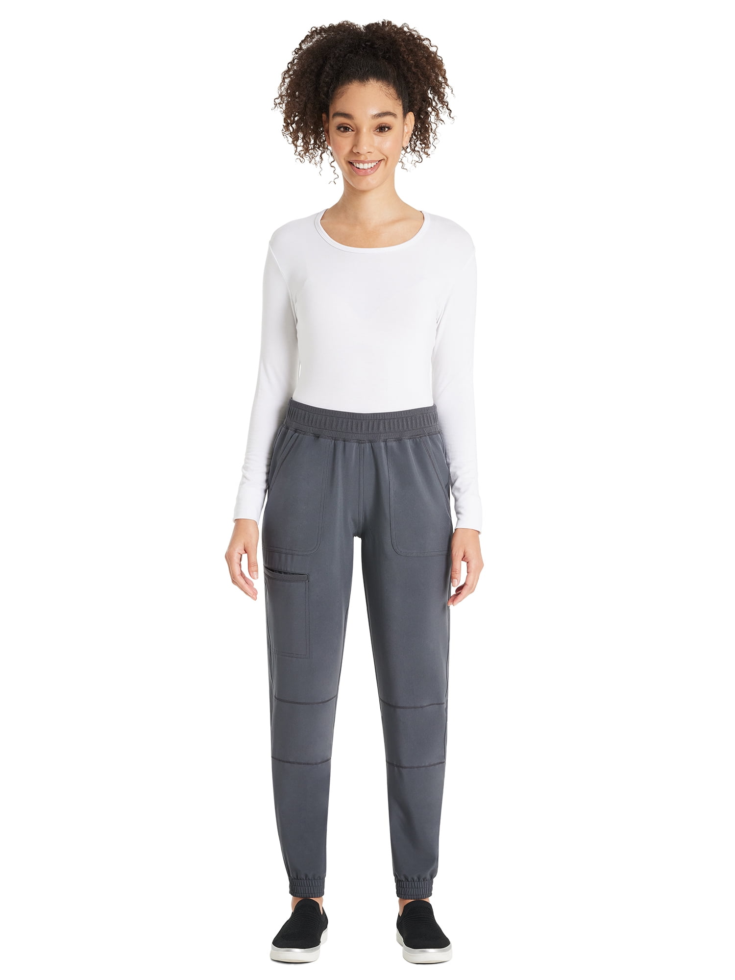 Scrubstar Women's Antimicrobial Premium Performance Petite Yoga Waistband Jogger, Sizes XS-XL