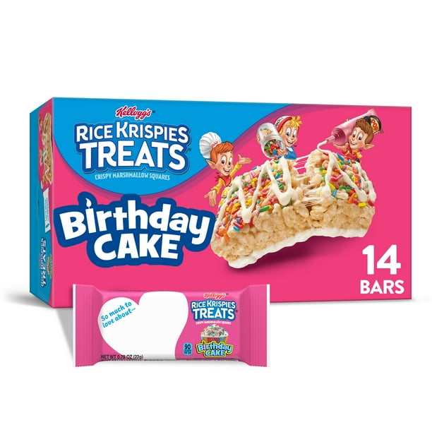 Kellogg's Rice Krispies Treats Crispy Marshmallow Squares, Birthday