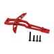 thumbnail image 3 of Soporte de chasis delantero RC, aleación de aluminio para reemplazo RC 1/10 y RC 1/8, actualizaciones, fácil de instalar, resistente, accesorio RC rojo, 3 of 9