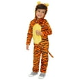 thumbnail image 2 of Disney Winnie the Pooh Baby Boy or Girl Cosplay Fleece Hooded Coverall Tigger Orange Stripe, 2 of 7