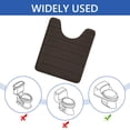 thumbnail image 6 of Tripumer Brown Memory Foam Rug Set Soft 3 Piece Bath Rug for Home Kitchen Comfort and Absorbency, 6 of 7