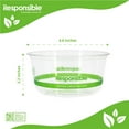 thumbnail image 3 of 12 oz Compostable Clear Round Deli Container, 3 of 3